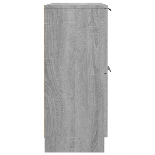 Skænk med 4 låger 60 x 30 x 70 cm - grå sonoma-eg