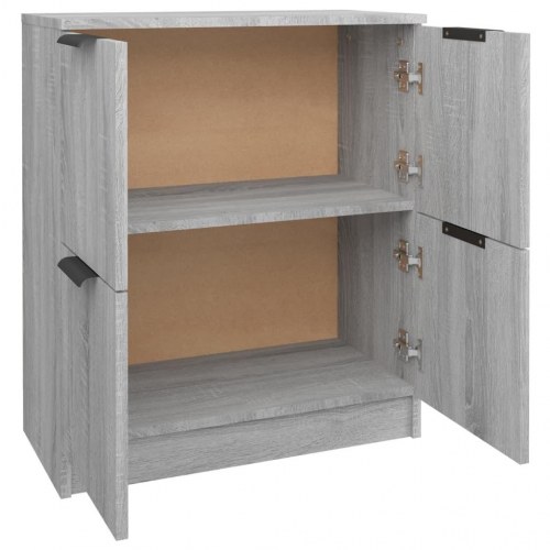 Skænk med 4 låger 60 x 30 x 70 cm - grå sonoma-eg