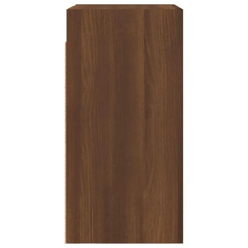 Tv-borde 2 stk. 30,5x30x60 cm konstrueret træ brun egetræsfarve