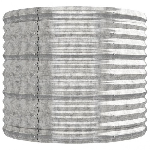 Plantekrukke 224x80x68 cm galvaniseret stål sølvfarvet