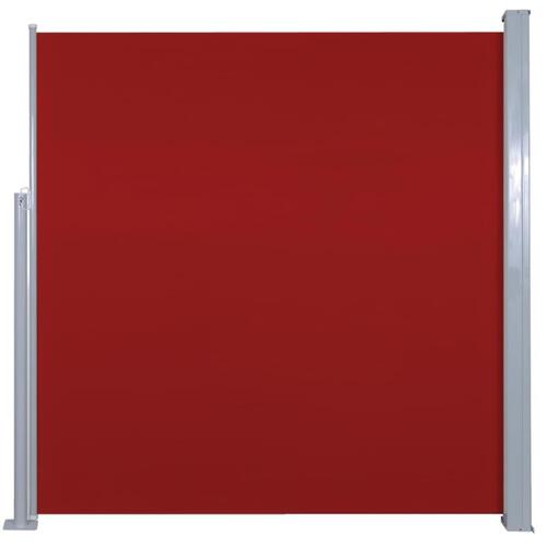 Sammenrullelig sidemarkise 140x300 cm rød