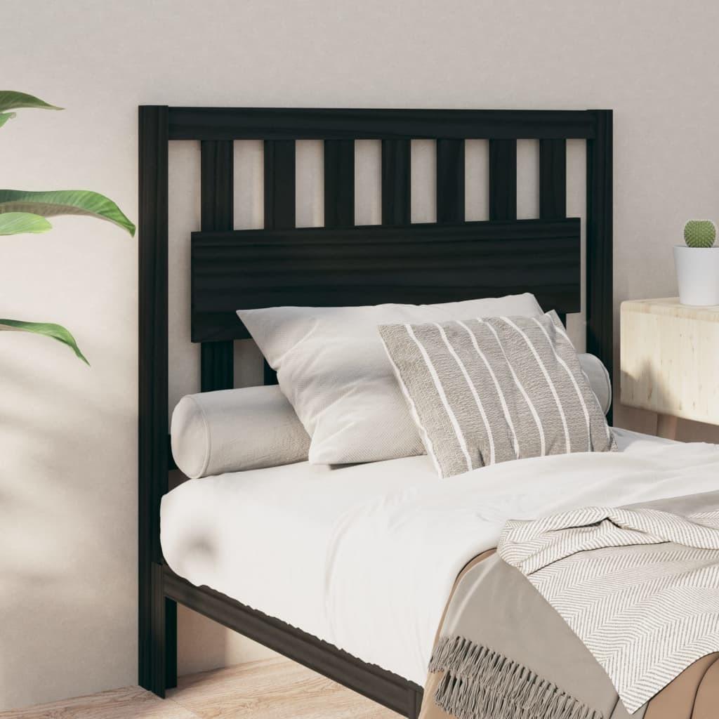 Sengegærde 105 5x4x100 Cm Massivt Fyrretræ Sort