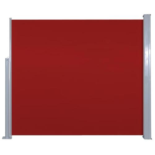 Sammenrullelig sidemarkise 120 x 300 cm rød