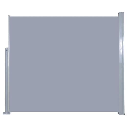 Sammenrullelig sidemarkise 120x300 cm grå