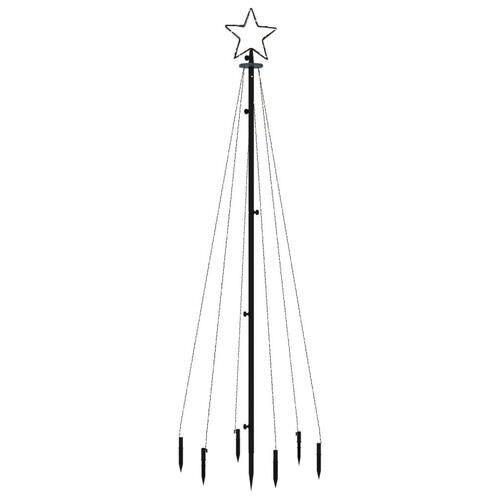 Juletræ med spyd 108 LED'er 180 cm varmt hvidt lys