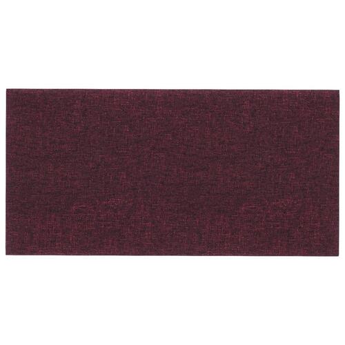 Vægpaneler 12 stk. 30x15 cm 0,54 m² stof lilla
