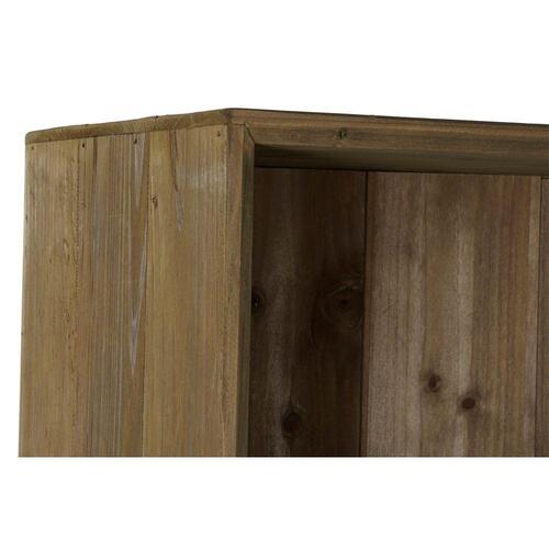 Skab Sort Træ Metal Krystal (70 x 34.5 x 160 cm)