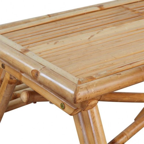 Picnicbord i bambus - 115 × 115 × 81 cm