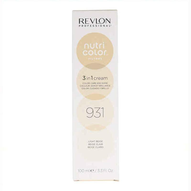 Permanent hårfarve - creme Revlon Nutri Color 3-i-1 931 - Light Beige (100 ml)