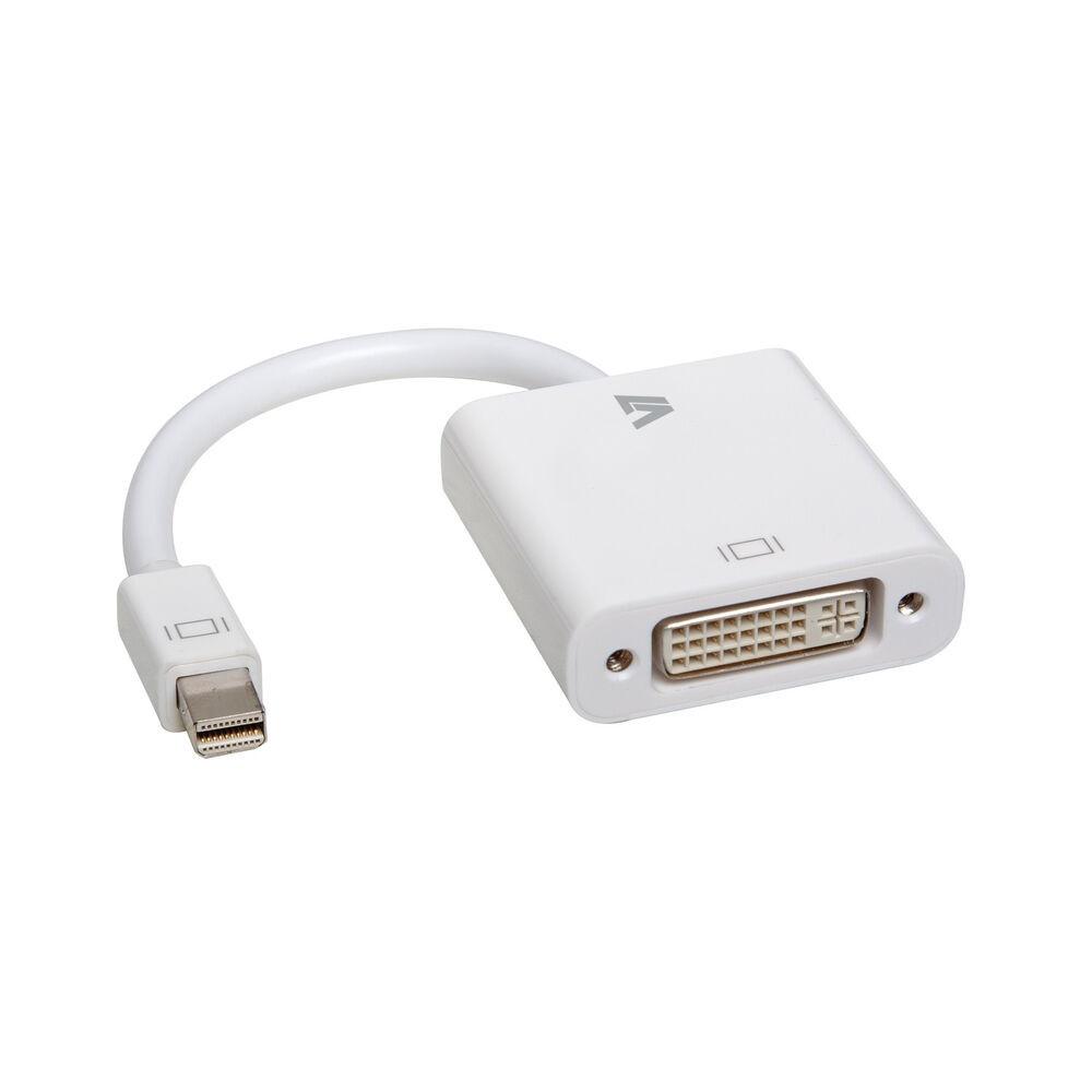 Mini DisplayPort til DVI-adapter V7 CBL-MD1WHT-5E Hvid