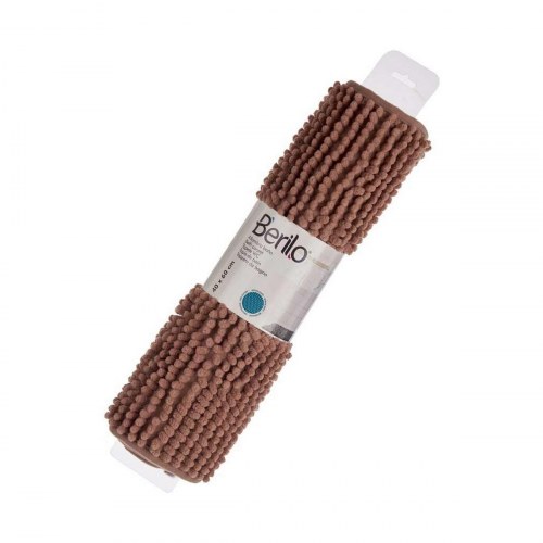Berilo bademåtte NT/3 - brun natur, skridsikker 60×40 cm