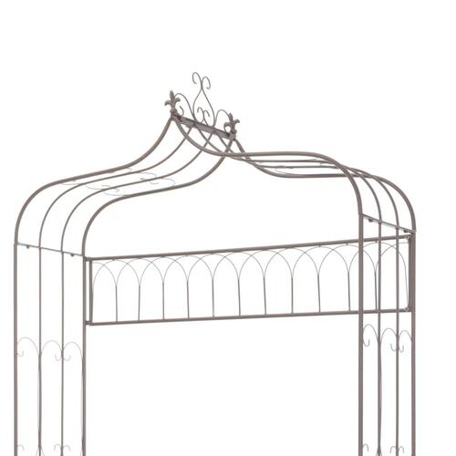 Havebænk 122 cm jern antik brun