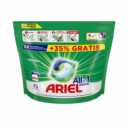Kapsler Ariel Vaskepulver Alt i en (65 enheder)