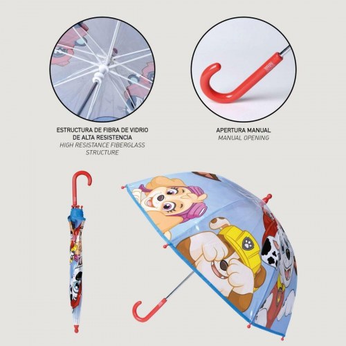 The Paw Patrol børneparaply - multifarvet, PoE, Ø 71 cm, længde 45 cm
