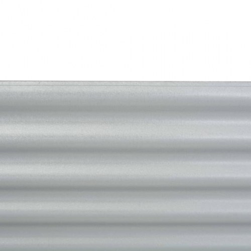 Forhøjet plantekasse i galvaniseret stål 160 x 80 x 44 cm - sølvfarvet