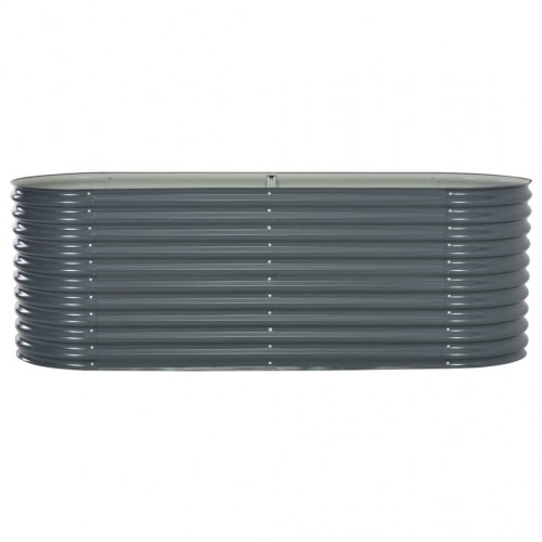 Forhøjet plantekasse 240 x 80 x 81 cm - grå