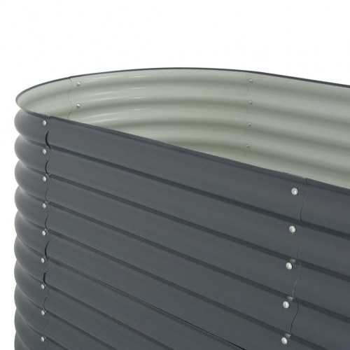 Forhøjet plantekasse 240 x 80 x 81 cm - grå