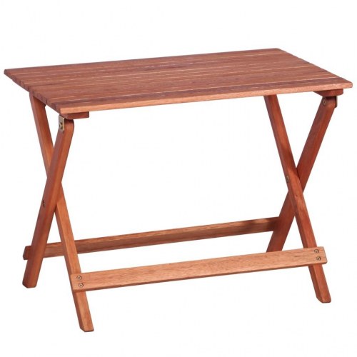 Udendørs spisebordssæt til børn 4 dele massivt eukalyptustræ