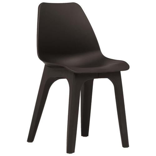 Havestole 2 stk. brun plastik