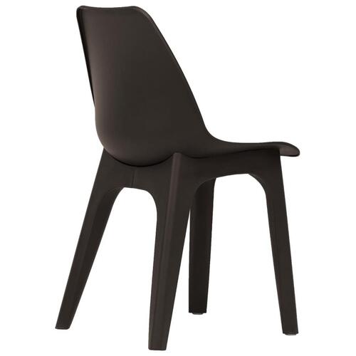 Havestole 2 stk. brun plastik
