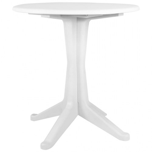 Havebord i plastik 70 cm hvid
