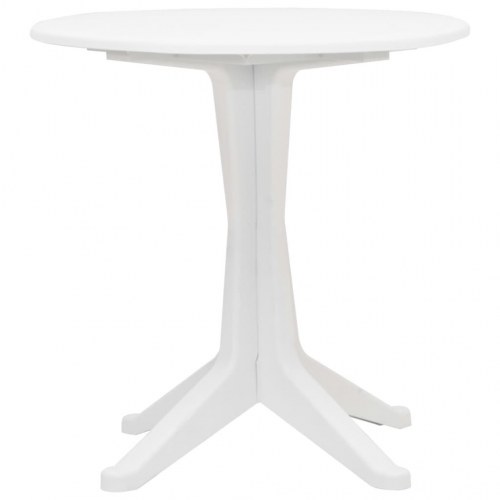 Havebord i plastik 70 cm hvid