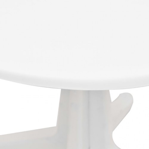 Havebord i plastik 70 cm hvid