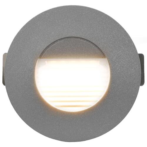 Udendørs LED-væglamper 6 stk. 5 W rund sølvfarvet