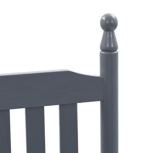 Gyngestol med buet sæde poppeltræ grå