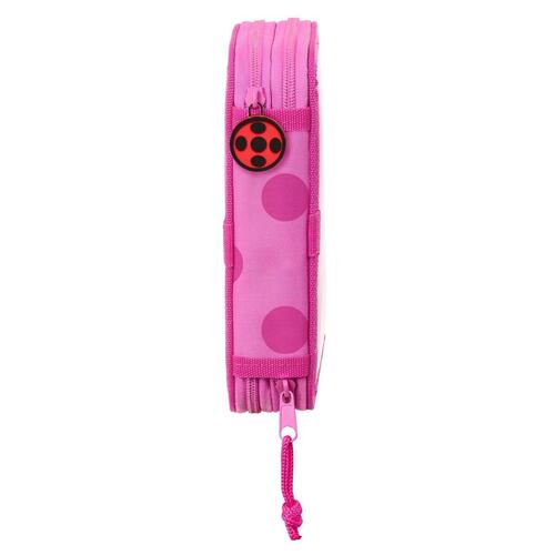 Dobbelt penalhus Lady Bug Fuchsia (28 stk)