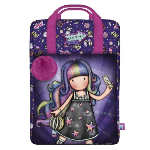 Gorjuss skoletaske Up and Away - lilla, 25 × 36 × 10 cm