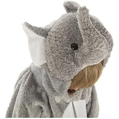 Elefantkostume til børn - 1-2 år, jumpsuit med hætte