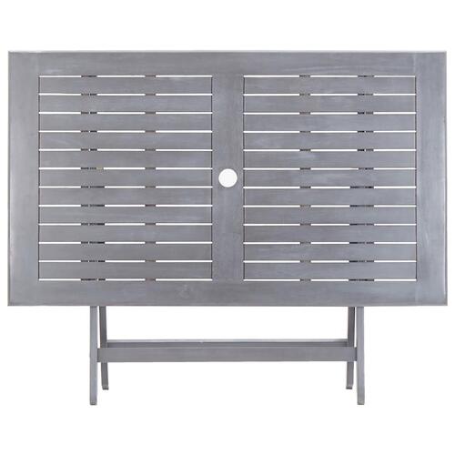 Foldbart havebord 120 x 70 x 75 cm massivt akacietræ