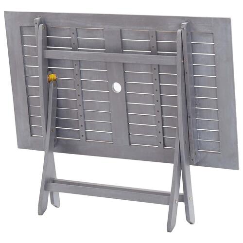 Foldbart havebord 120 x 70 x 75 cm massivt akacietræ