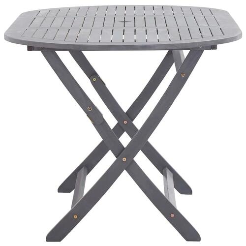 Foldbart havebord 160 x 85 x 75 cm massivt akacietræ