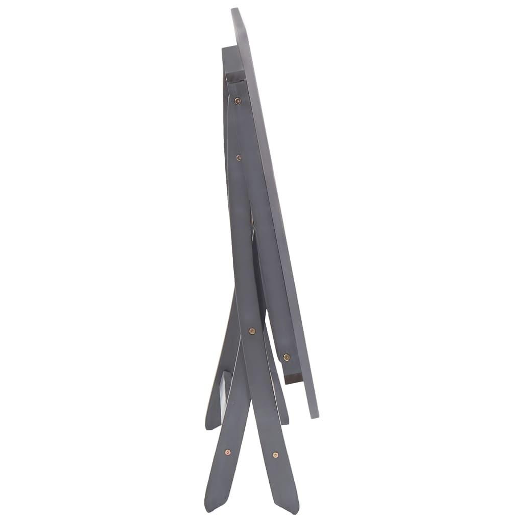 Foldbart havebord 160 x 85 x 75 cm massivt akacietræ