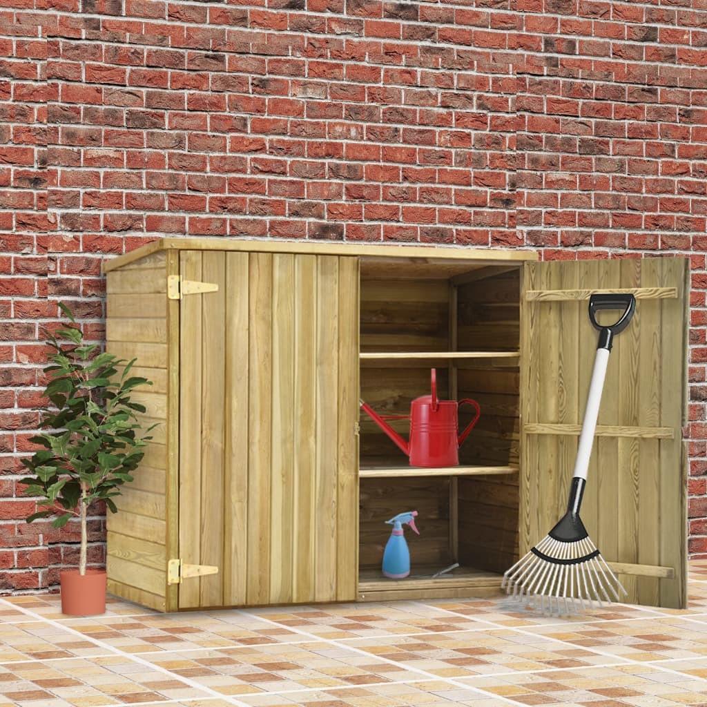 Redskabsskur 135 x 60 x 123 cm imprægneret fyrretræ