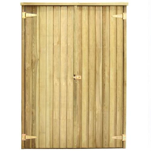Redskabsskur 123 x 50 x 171 cm imprægneret fyrretræ