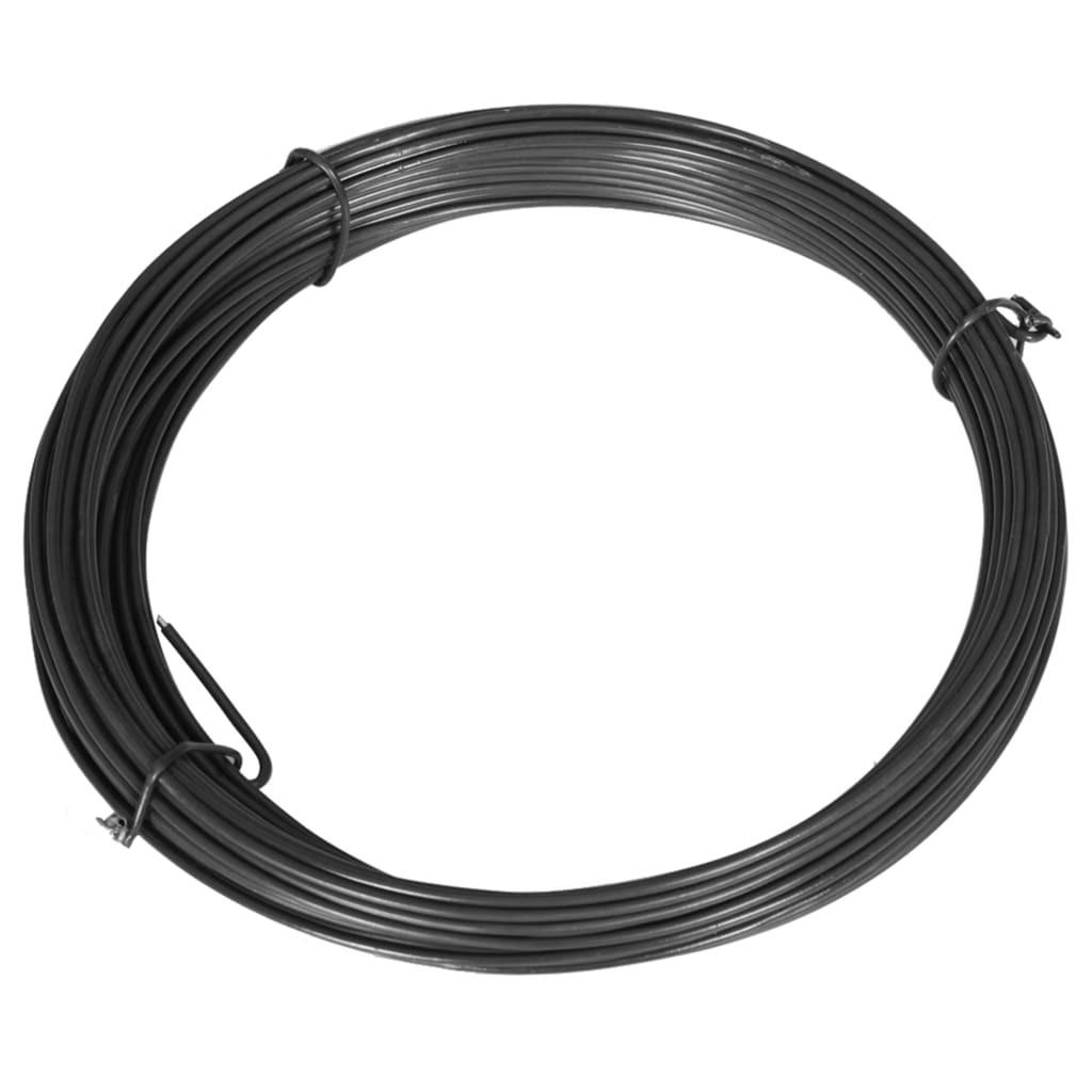 Hegnsbindetråd 25 m 1,4/2 mm stål grå