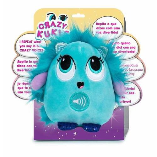 Bamse med Lyd Crazy Cukis repeats what you say in a crazy voice! 12 cm 4 enheder