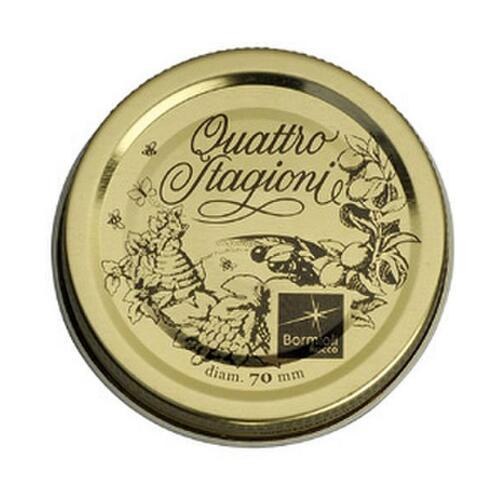 Låg Bormioli Rocco Quattro Stagioni 2 enheder Gylden Metal Ø 70 mm