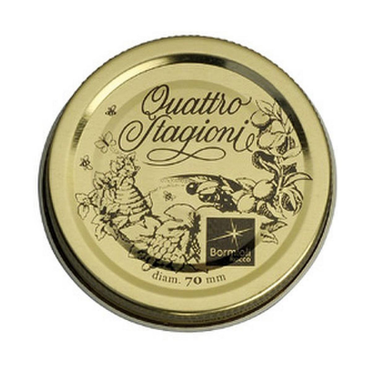 Låg Bormioli Rocco Quattro Stagioni 2 enheder Gylden Metal Ø 70 mm