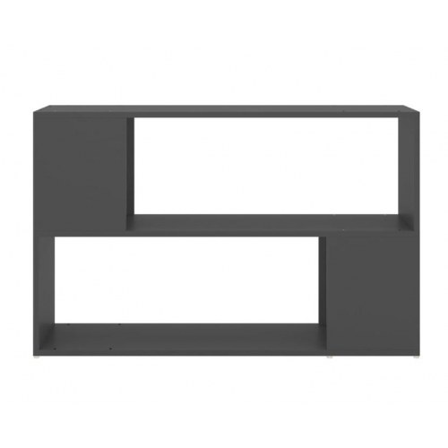 Bogreol 100x24x63 cm konstrueret træ grå