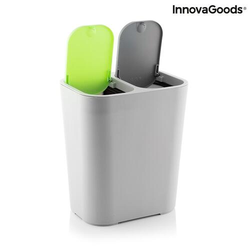 Dobbelt genbrugsspand Bincle InnovaGoods Økovenli (OUTLET B)