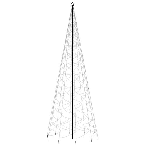 Juletræ med spyd 3000 LED'er 800 cm varmt hvidt lys