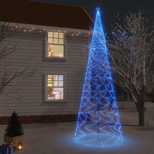 Juletræ med spyd 3000 LED'er 800 cm blåt lys