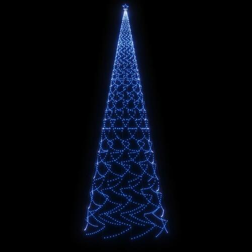 Juletræ med spyd 3000 LED'er 800 cm blåt lys