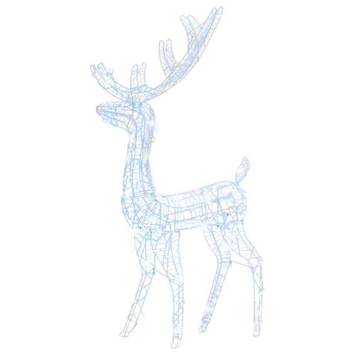 Juledekoration rensdyr 140 LED'er 120 cm akryl kold hvid