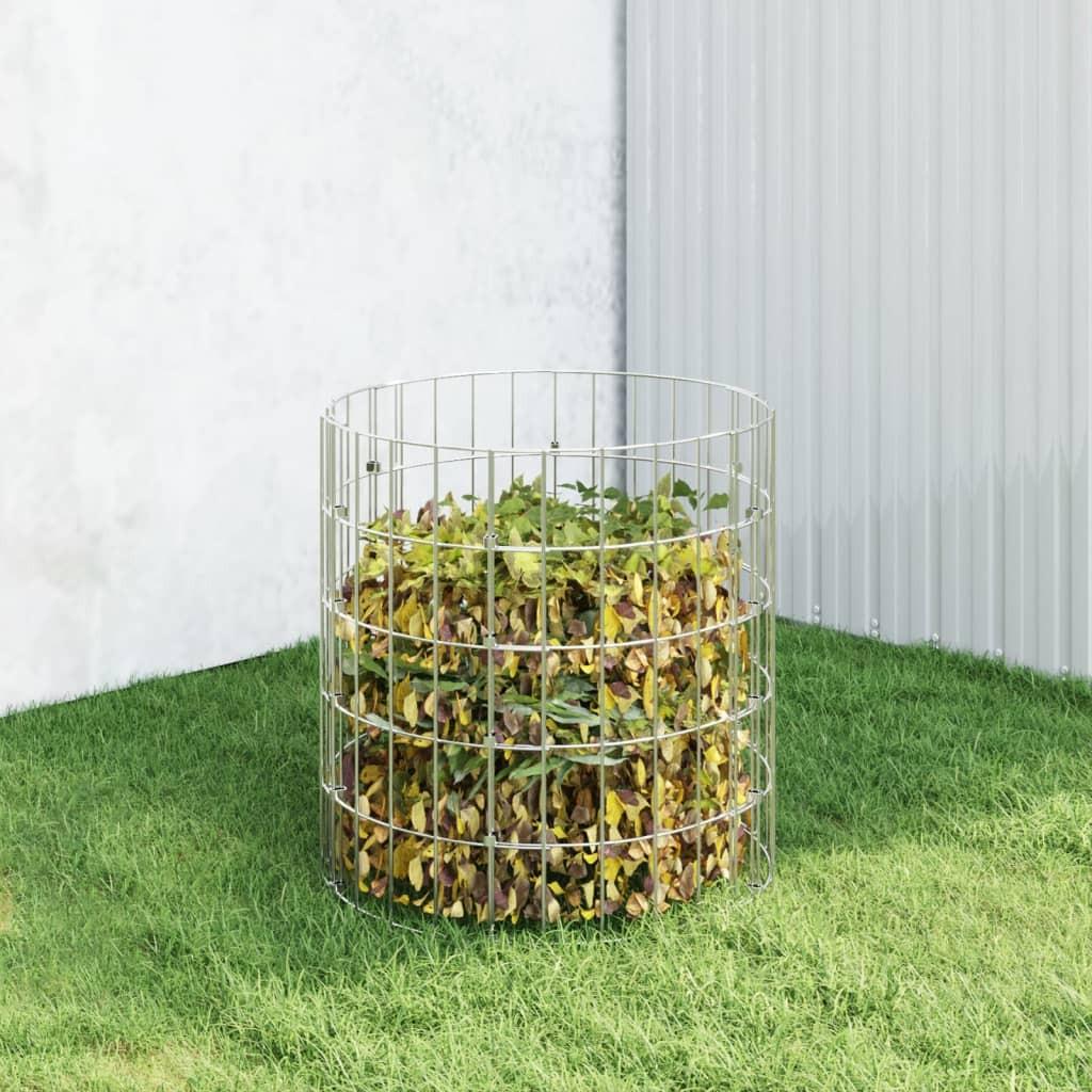 Kompostbeholder Ø50×50 cm galvaniseret stål
