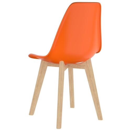 Spisebordsstole 2 stk. plastik orange